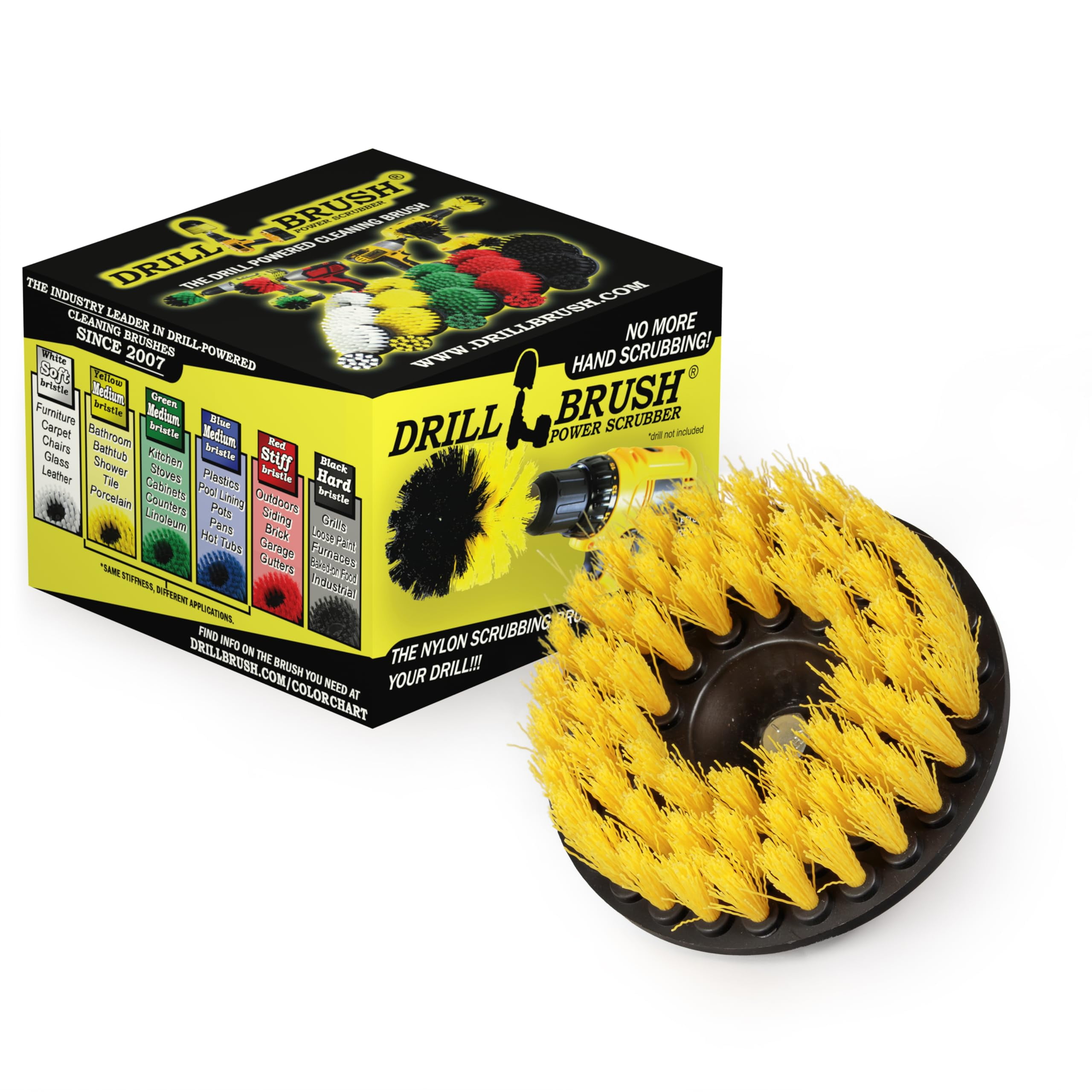 Cleaning Supplies - Threaded 5-inch Commercial Cleaning - Scrub Brush ...