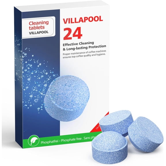 Cleaning Tablets for Jura, 24-Count Cleaning Tablets Compatible with all Jura Automatic Coffee Centers, Removes Coffee Oil Residues, Keeps Brew Unit Clean & Fresh