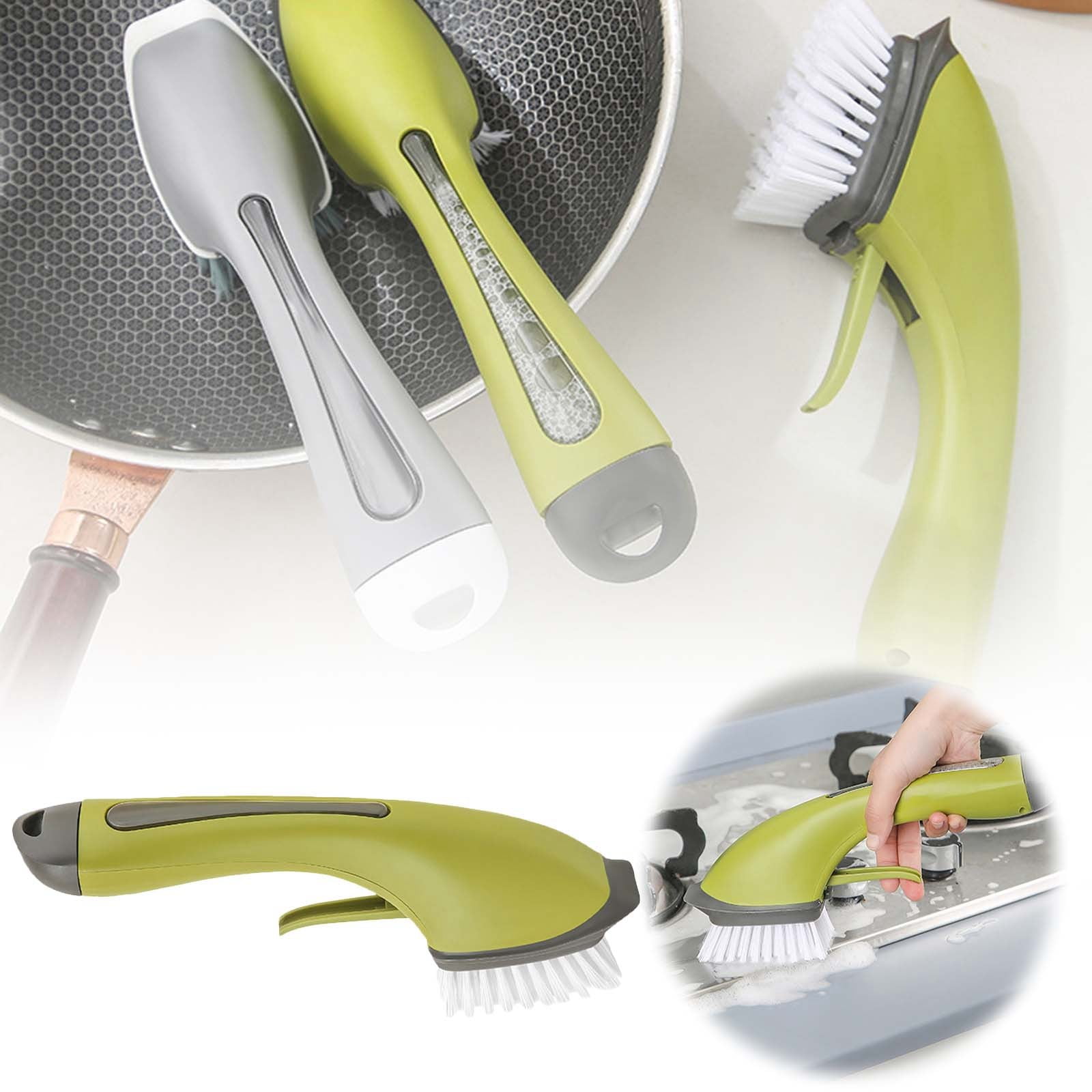 Cleaning Wolf Range Soap Dispensing Brush Set Clean Smart Cleaning Hook
