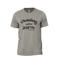 thumbnail image 1 of Cleaning Won't Kill Me But Why Risk It? Men's Modern Fit Fun Casual T-Shirt Printed Graphic Tee Military Gray Large, 1 of 3