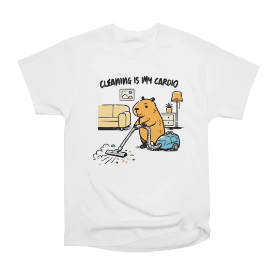 Cleaning is my cardio T-Shirt Tee Gift For Him Merch For Her Apparel ...