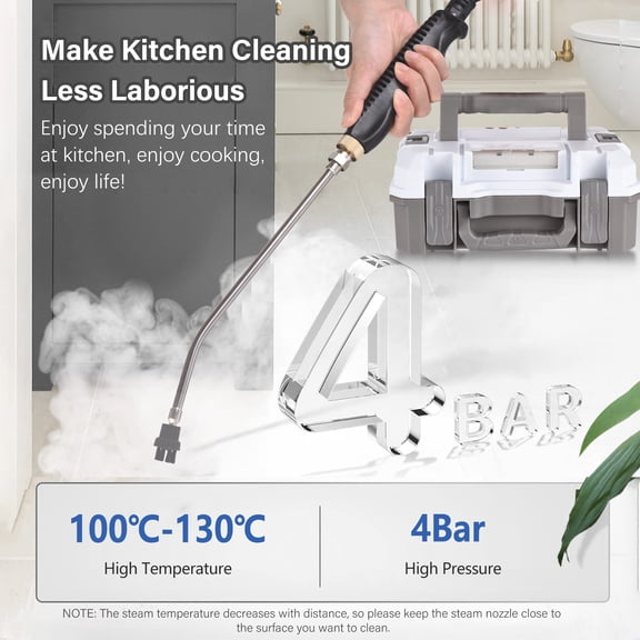 Cleaning machine, Cleaner Tankless And Heavy Cleaner - Temperature And Heavy Duty Handheld Tankless And Heavy Duty Steamer Temperature Pressurized Steamer - Tankless White Plug