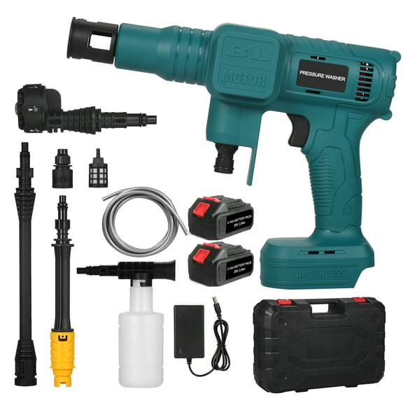 Cleaning machine,Portable Pressure 652 Powered 6-in-1 Nozzle 652 Psi Psi 2pcs 6-in-1 Nozzle Handheld Pressure 652 Psi Handheld Cleaner Water Car Fence Floor Battery Powered 6-in-1