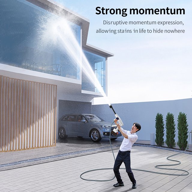 Cleaning machine,Pressure With Battery 6in1 Nozzle Car Fence Floor