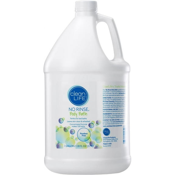 Cleanlife Products No-rinse Body Bath, Concentrated Formula, 1 gallon-1 Each