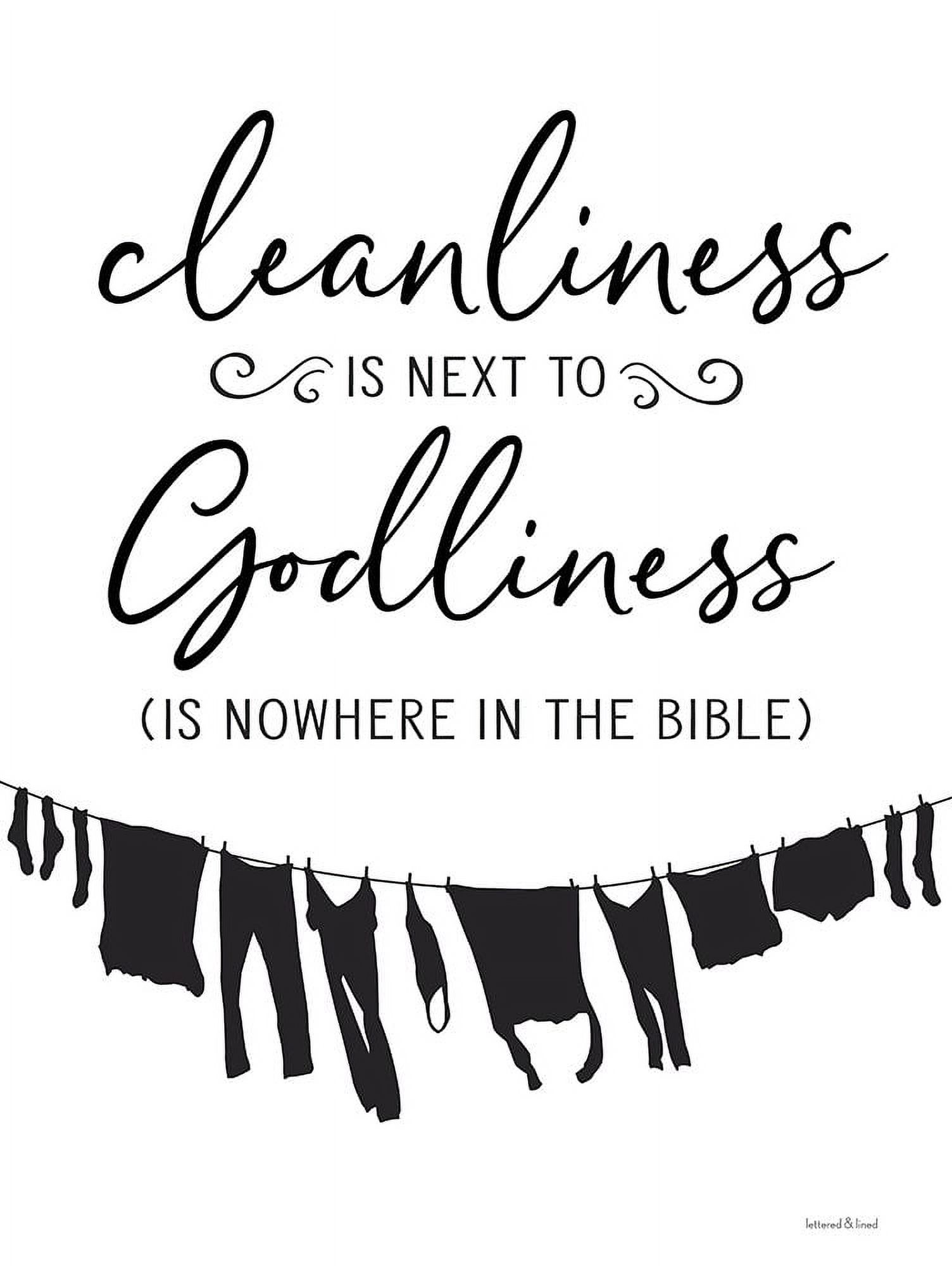 Next　lettered　lined　And　x　Godliness　to　is　(24　36)　Cleanliness　by