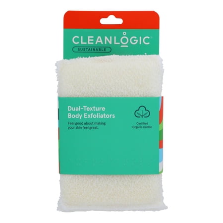 Cleanlogic 230033 Exfoliating Dual Texture Body Scrubbers
