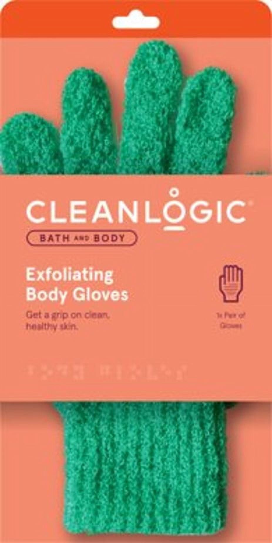 Cleanlogic Bath & Body Exfoliating Body Gloves