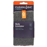 Cleanlogic Exfoliating Body Scrubber, Detoxify Charcoal Infused for Clean, Smooth Skin, 1 Count