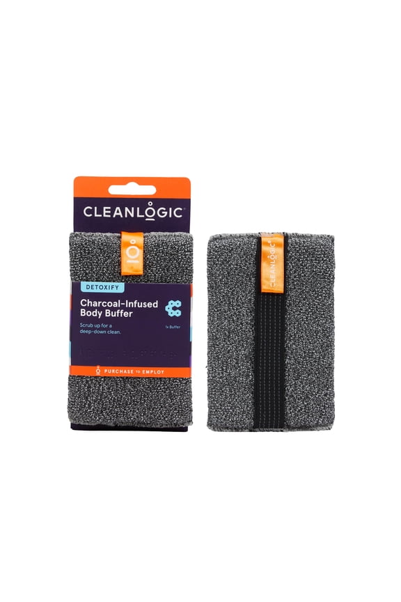 Detoxify Body Buffer, Charcoal-Infused Exfoliating Body Cleanser