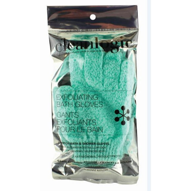Cleanlogic Exfoliating Stretch Bath & Shower Gloves