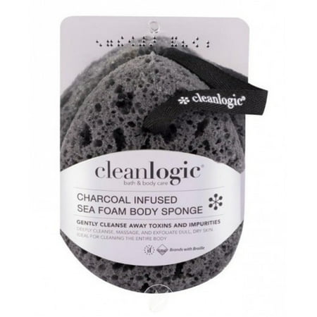 Cleanlogic Sea Sponge,Charcoal Foam 1 Ct