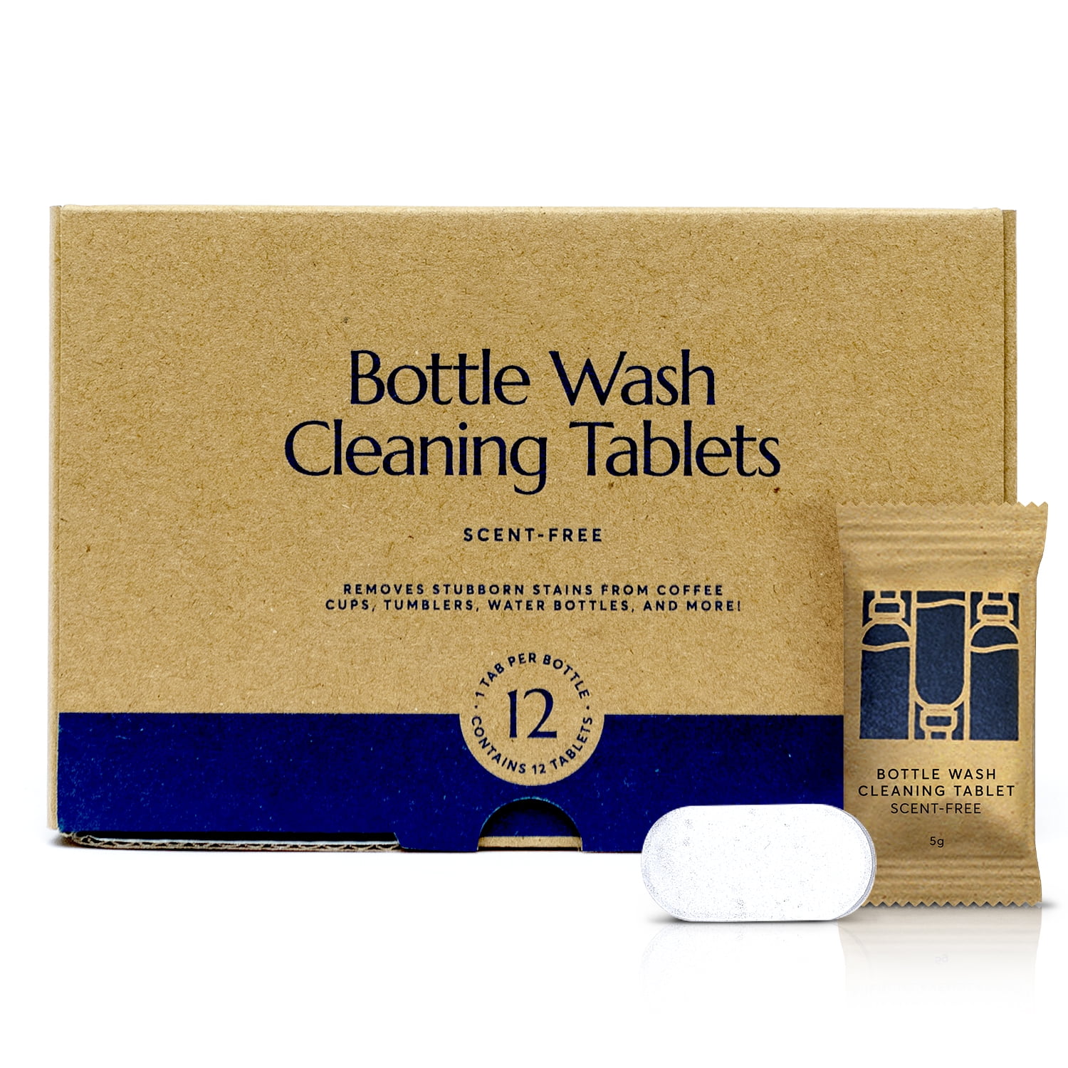 Cleanomic Bottle Wash Cleaning Tablets (12 Tablets) Water Bottle