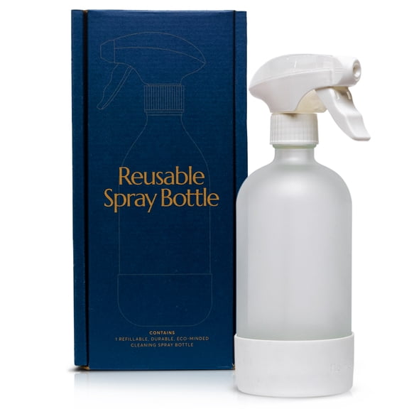 CLEANOMIC Reusable Spray Bottle - Glass Spray Bottle, Empty Spray Bottle, Glass Spray Bottles for Cleaning Solutions, Spray Bottle for Plants, Cleaning Spray Bottle