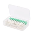 thumbnail image 1 of Cleanpik Soft Silicone Interdental Brushes for Braces & Wide Gaps - Disposable Dental Floss Picks (160 Count, Green), 1 of 10