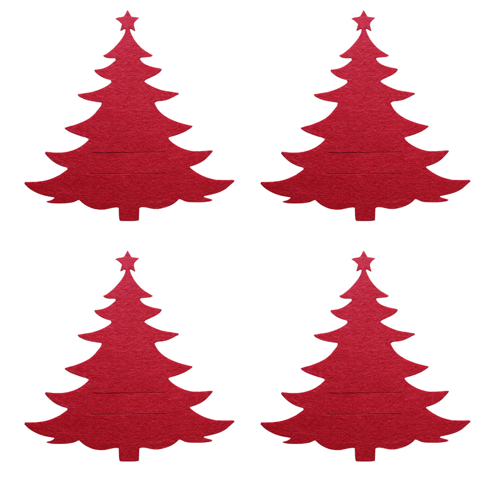 Cleanrance!Bxzhiri Christmas Cutlery Decoration 4PCS Christmas Cutlery