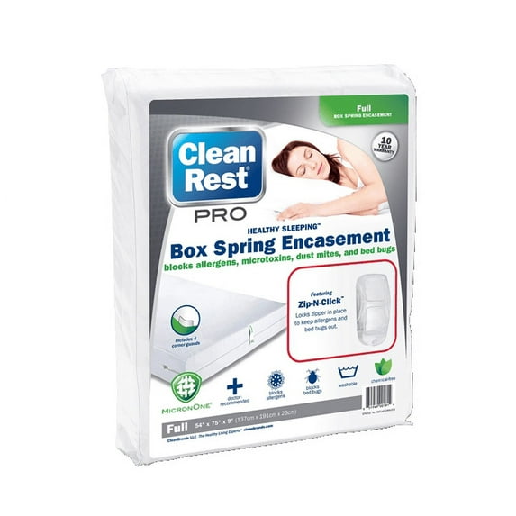 Cleanrest PRO Box Spring Bed Bug Encasement Cover FULL