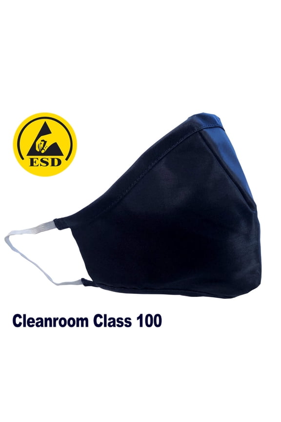 Cleanroom Face Mask - Anti-Static Cleanroom Safe, Reusable, Washable, - 10 pack