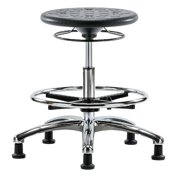 Manufacturer Varies Cleanroom Polyurethane Stool,Black CLR-IPMBSO-CR-CF-RG-BLK