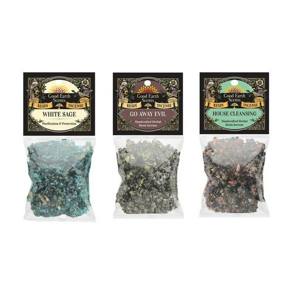 Cleanse Blend 3 Packs 1 Ounce Resin Incense Set Natural Resin | DIY Smudge Cup