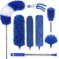 thumbnail image 1 of CLNEZ 8PCS Microfiber Duster with Detachable Extension Pole(Stainless Steel) 30-100" Duster Cleaning Kit, 1 of 9