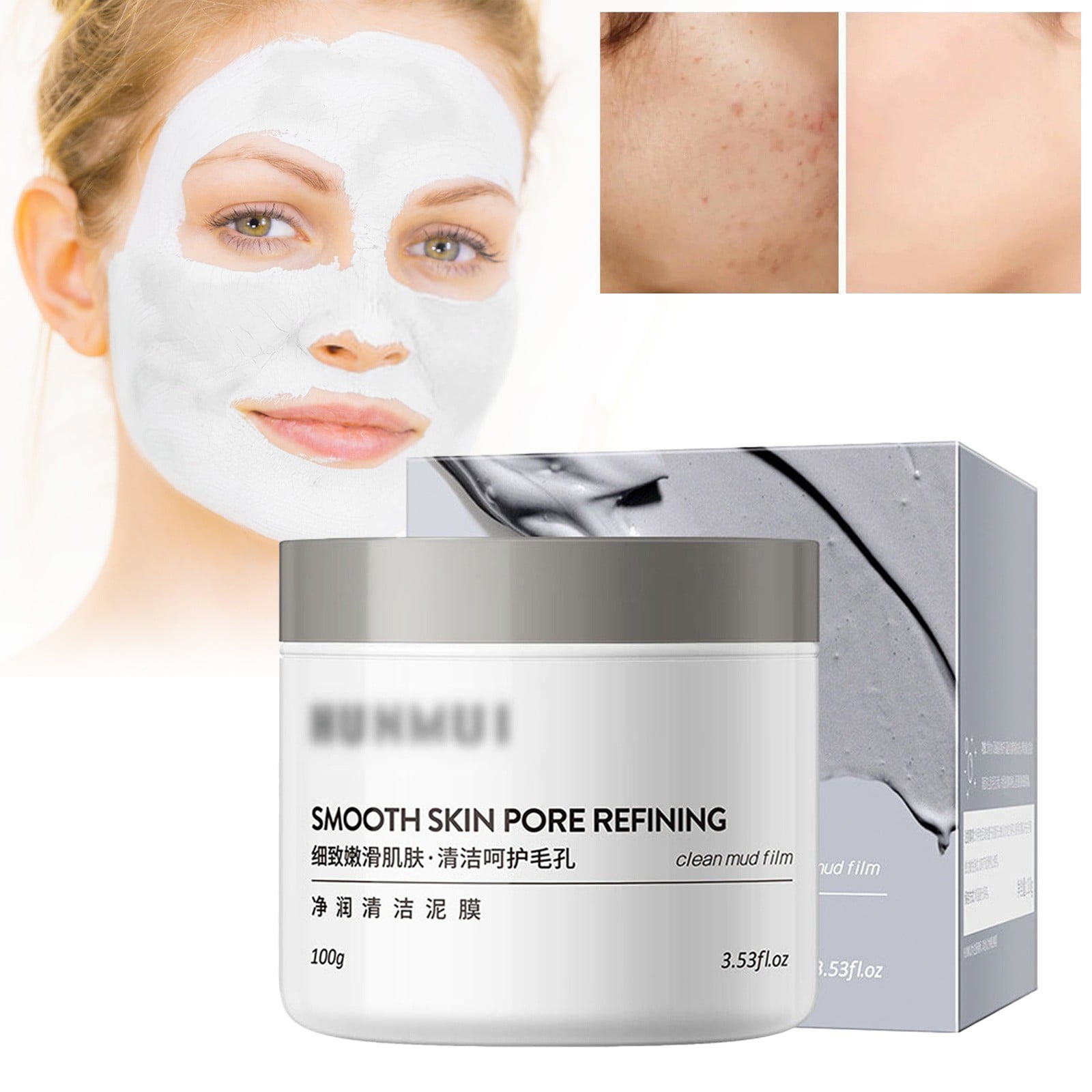 Cleansing Mask Mud Mask for Men and Women, Moisturizing Oil Control ...