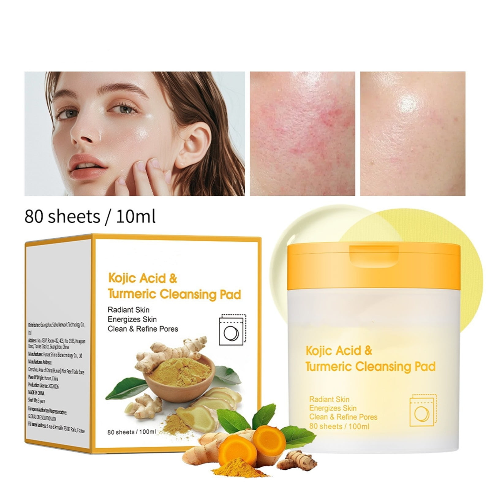 Cleansing Pads For Face And Body Excess Keratin Exfoliating Facial Pads