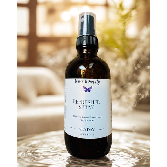 Inner U Beauty Natural Refresher Room Spray, Spa Day Scent