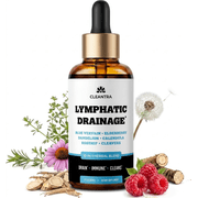 Cleantra Lymphatic Drainage Support Drops - 10-in-1 Herbal Supplement Blend Complex