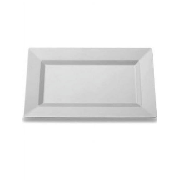 Clear 11.5" Rectangle Plastic Luncheon Plates 10ct.