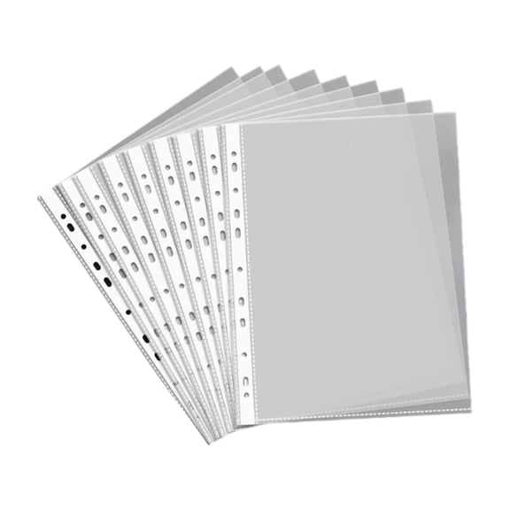 Clear 11 Hoop Plastic Document Sleeves Tear Resistant Impermeable File Storage Solution