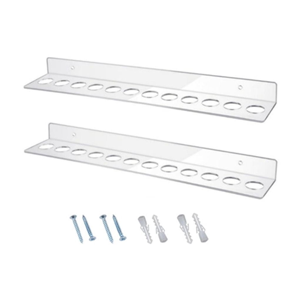 Siccor Racks Clear 12 Slot Scissor Wall Rack Acrylic Tool Holder Kitchen Use ...