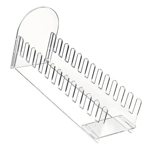 Clear 12 Tiers Greeting Card Rack Table Organizers Craft Storage