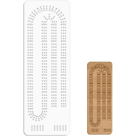 Clear 15.2x5.2Inch Acrylic Cribbage Board Template 3-Track DIY Router Guide Template with 3mm Hole for Cribbage Game for DIY Game Board