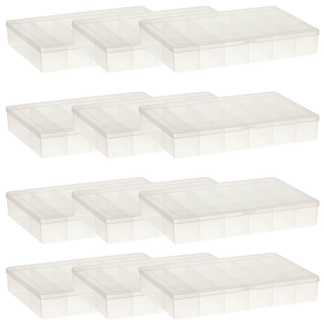 Clear 17 Compartment Bead Organizer by Simply Tidy Storage Box
