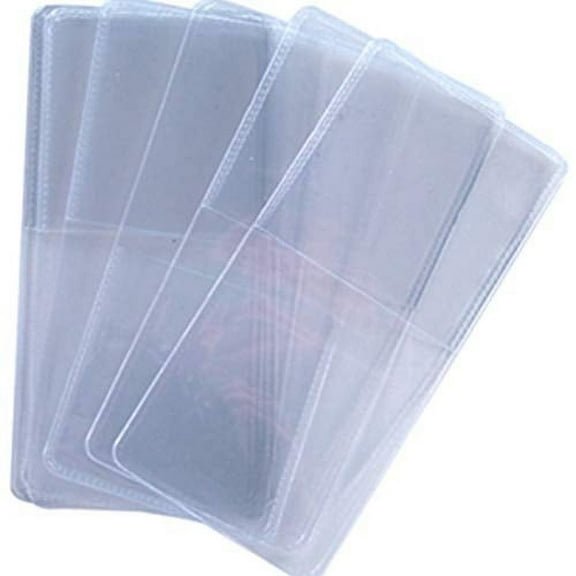 Clear 2" x 2" Unplasticized Coin Flips, Safe for Long Term Storage, 100 Pack