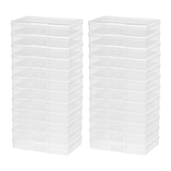 Clear 24 Pack 4"x6" Photo & Craft Storage Cases