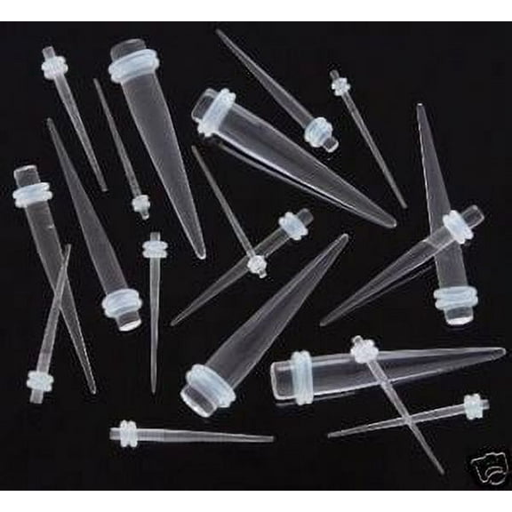 Zaya Body Clear 2g Tapers Expanders Ear Stretching Plugs, 2g 6mm Pair