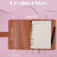 Ring Binder Rack Clear 3-Hole Magazine Holders 60 Pack Plastic Binder Organizer 11.6 In ...