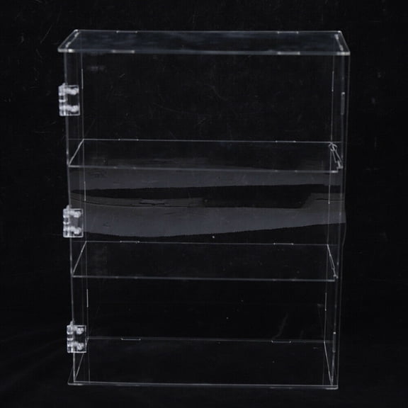 Clear 3 Tier Display Case Shelf Dustproof Showcase Holder for Action Figures