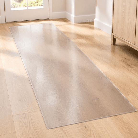 Clear 3'x10' Vinyl Carpet Protector Runner For Hallways Entryways
