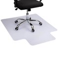 Clear 35.5 in. W x 47.5 in. L PVC Office Chair Mat for Carpet Under