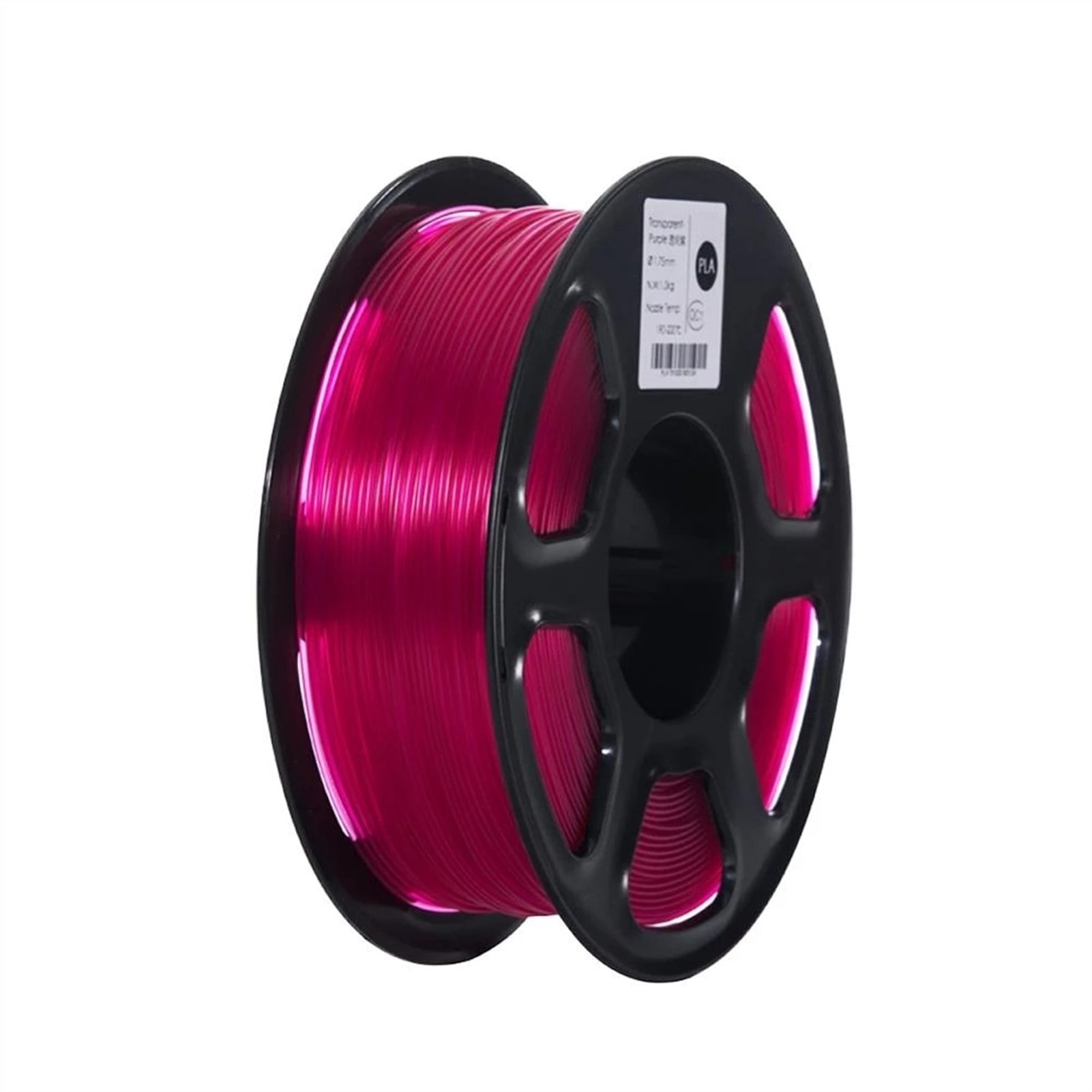 Clear 3D Plastic Filament PLA Filament 1.75mm 1KG Dimensional Transparent Purple for 3D Printer