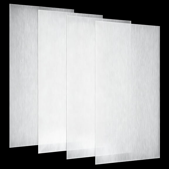 Clear 4 Pack Fluorescent Light Diffuser Panels For 2x4ft Drop Ceiling Fixtures