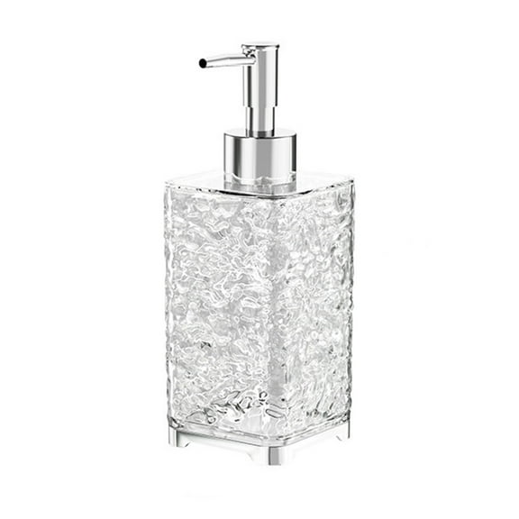 Clear 400Ml Square Foaming Soap Dispenser, Refillable For Hand Soap & Body Wash, Plastic Pump For Bathroom & Kitchen, 2 Colors