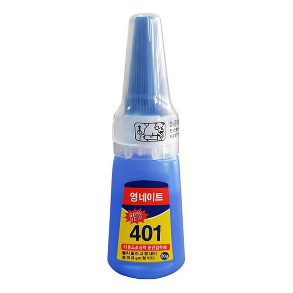 Clear 401 Instant Adhesive for Plastic Metal Toys Shoes Super Strong Nail Glue for Acrylic Nails Fake Nails Bond Glue