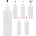 thumbnail image 1 of Clear*6 HWHCGZ 16oz Plastic Squeeze Bottles with Yorker Tips, Empty Refillable Bottles for Arts, Crafts & Kitchen (6-Pack), 1 of 5