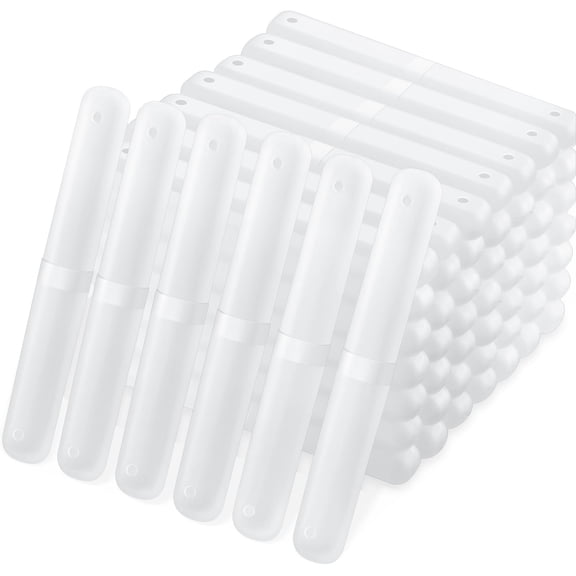 Clear 60 Plastic Toothbrush Covers Portable Travel Protector Cases