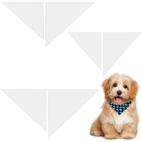 Clear 6Pcs 6 Sizes Dog Bandana Sewing Template Set Small Reversible Triangle Template Sewing Quilting Acrylic Quilting Template Stencil for Small Dogs Cats Pets Bib Bandana Headscarf Making