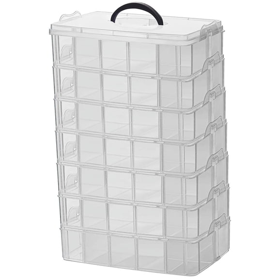 Clear 7 Tier Stackable Storage Box
